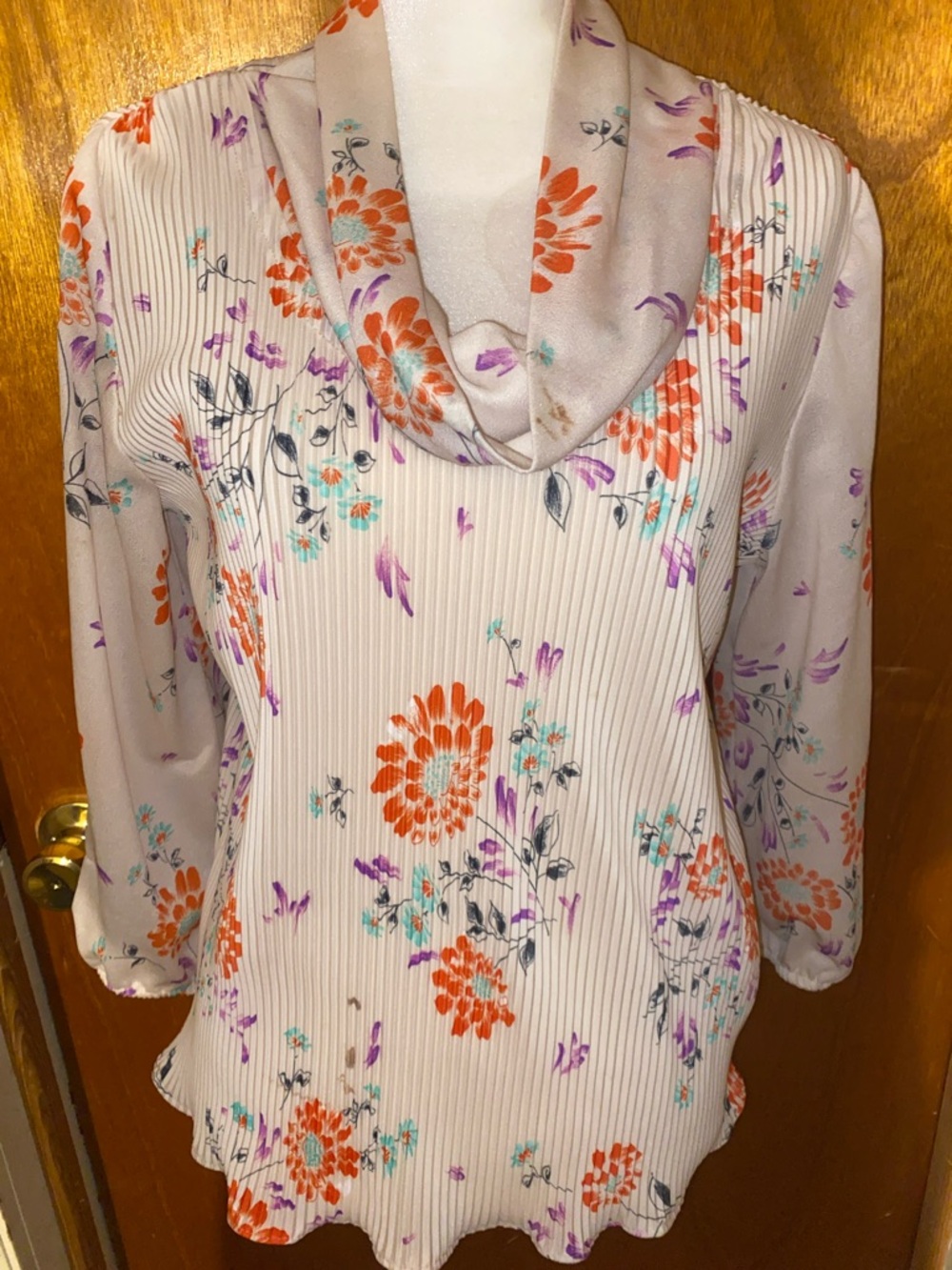 Vintage Floral Patterned Top